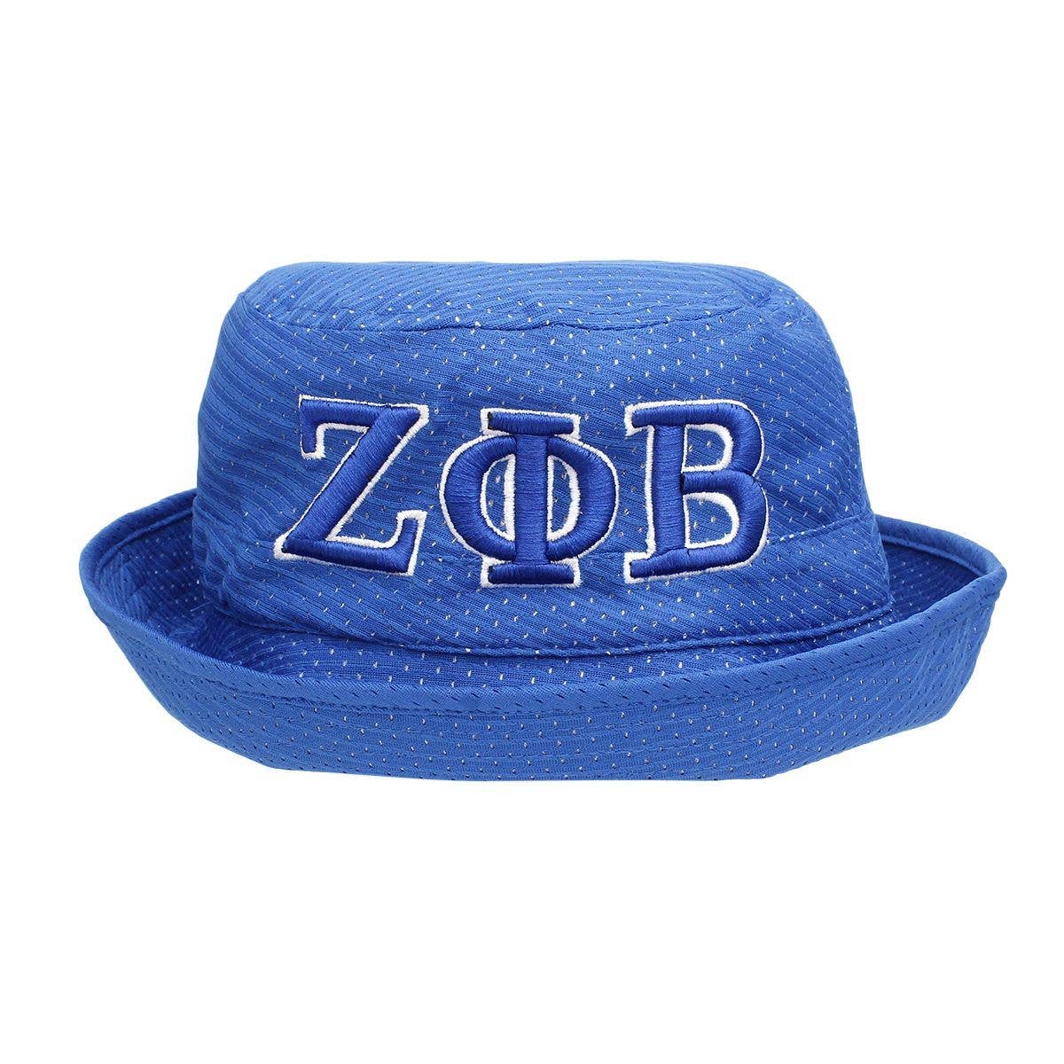 ZPB Sorority Bucket HatBlue Mesh Embroidered