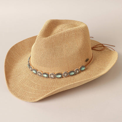 Durango Cowboy Hat with Jeweled Belt