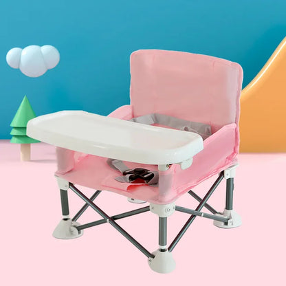 Children's dining chair portable foldable baby dining chair baby dining table small chair baby eating out folding