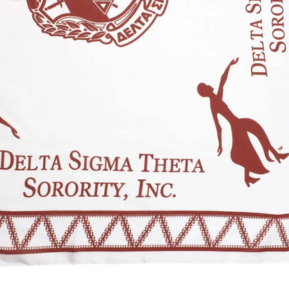DST Sorority Lady Fortitude White Square Scarf