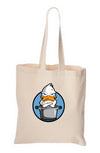 Basic Tote Bag angry blue duck