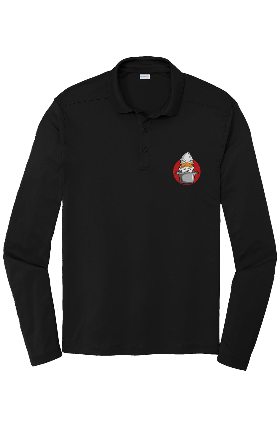 Posi-UV Pro LS Polo Red Duck