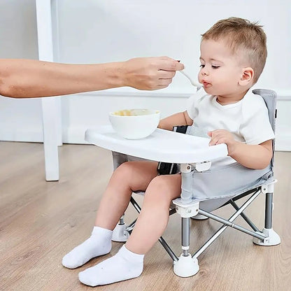 Children's dining chair portable foldable baby dining chair baby dining table small chair baby eating out folding