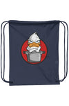 Drawstring Pack with DUROcord angry red duck