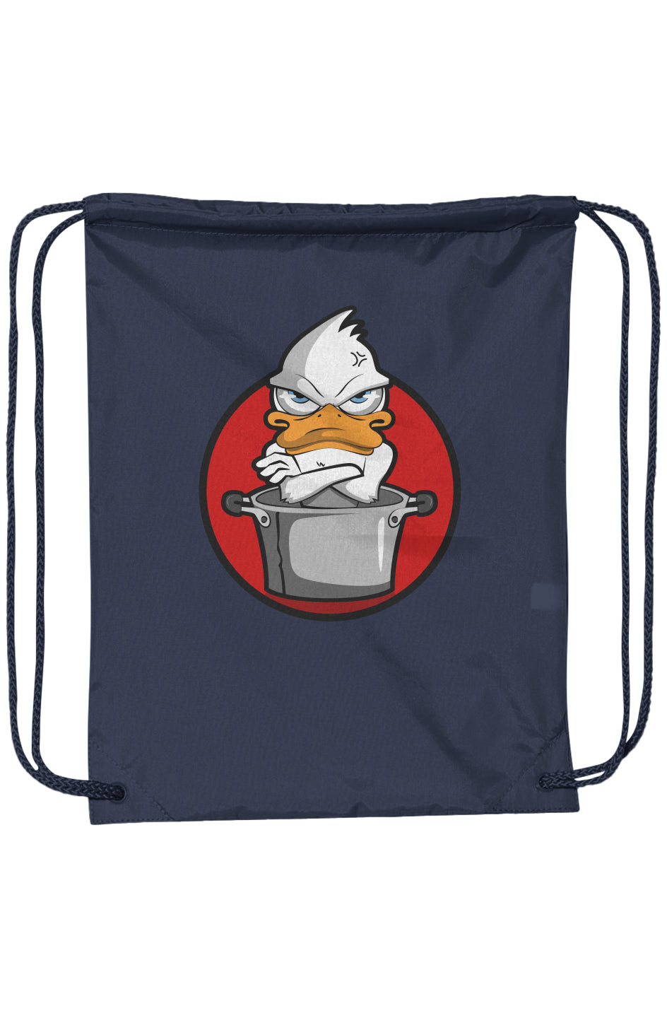 Drawstring Pack with DUROcord angry red duck