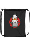 Drawstring Pack with DUROcord angry red duck
