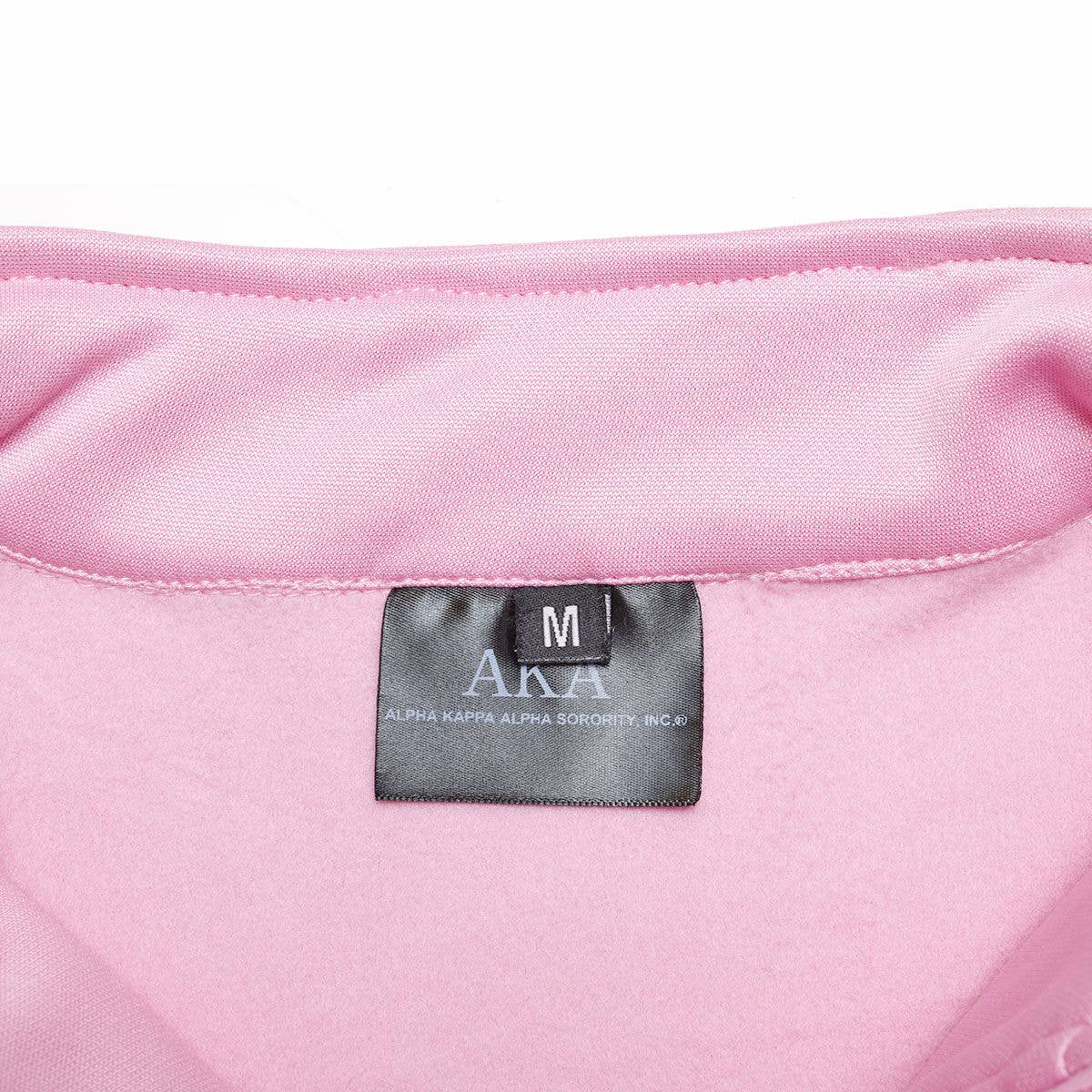AKA Greek Apparel M Pink Zip Up Track Jacket