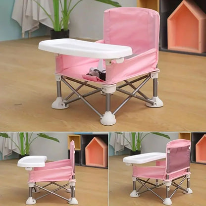 Children's dining chair portable foldable baby dining chair baby dining table small chair baby eating out folding