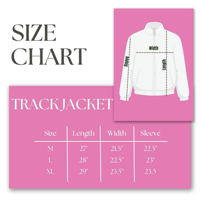 AKA Greek Apparel M Pink Zip Up Track Jacket
