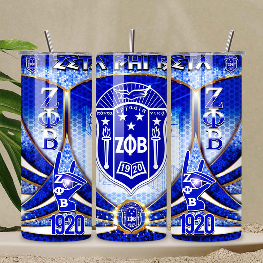 Zeta 20 oz Skinny Tumbler • Stainless Steel • Drinkware