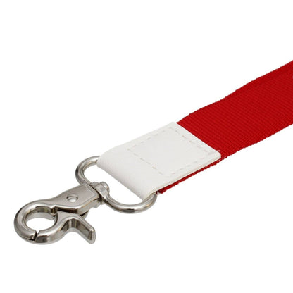 DST Red Canvas Lanyard ID Badge Clip Women