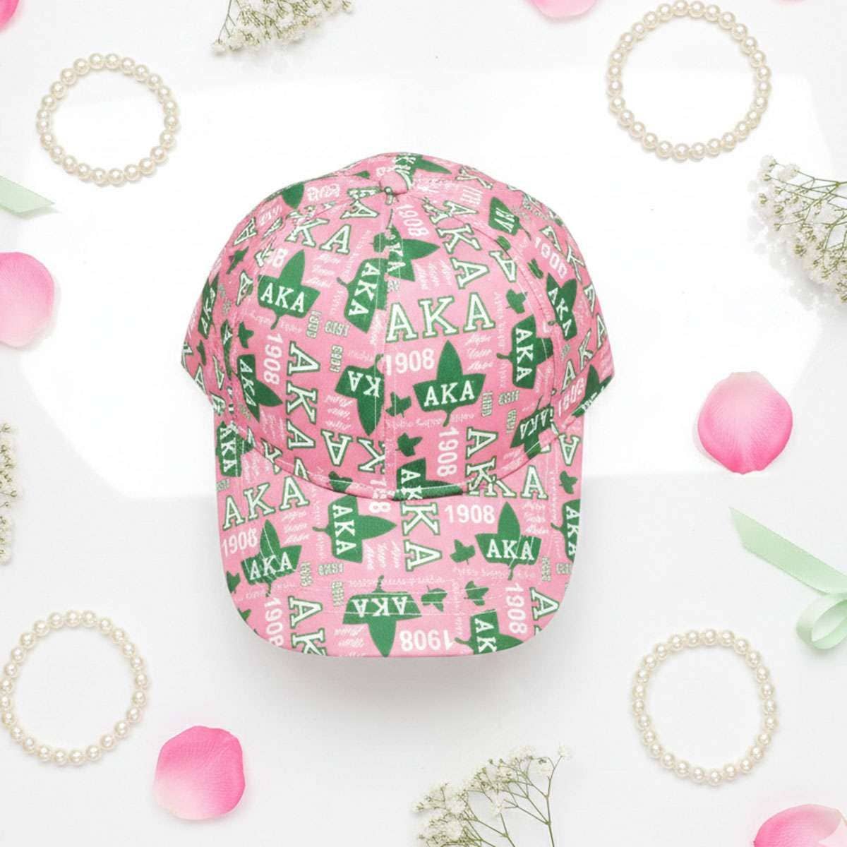 AKA Sorority Pride Graphic Print Baseball Hat