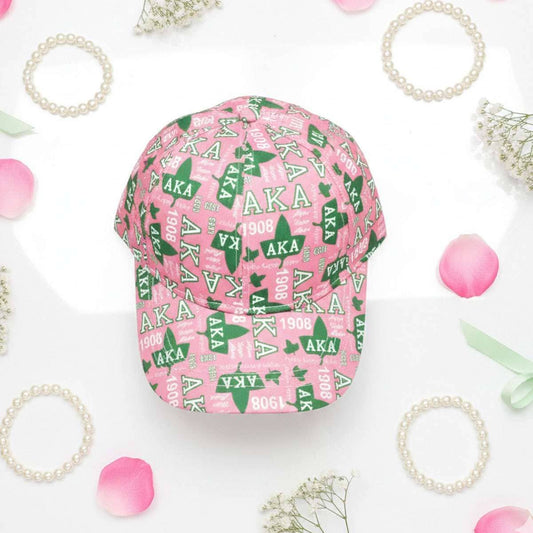 AKA Sorority Pride Graphic Print Baseball Hat
