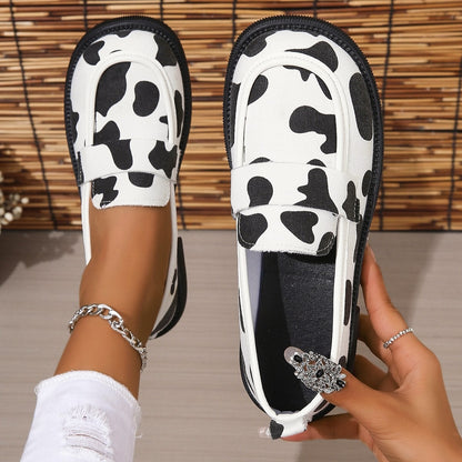 Flat bottomed round toe single shoes for women's shallow mouth shoes