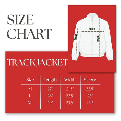 DST Greek Apparel XL Red Zip Up Track Jacket