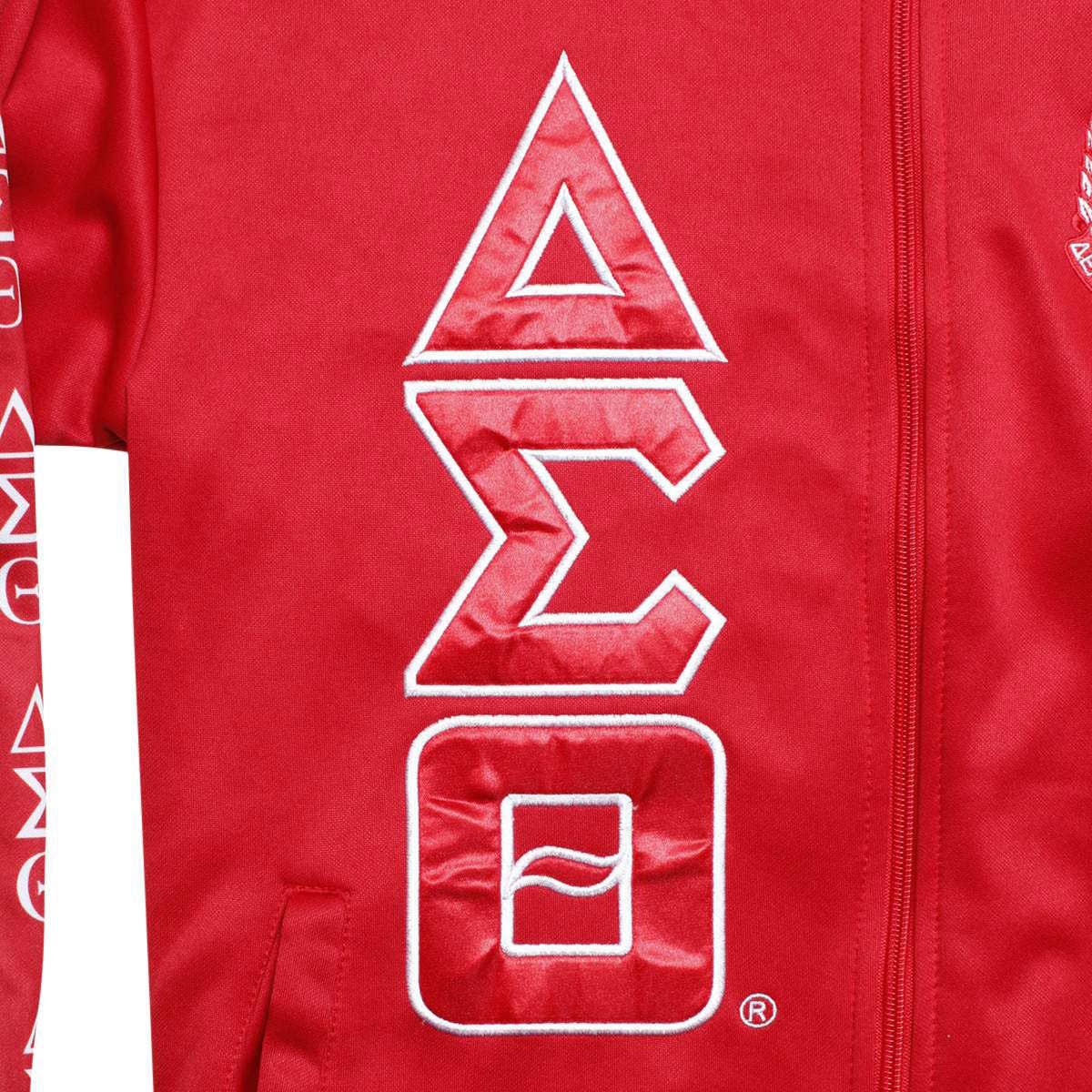 DST Greek Apparel XL Red Zip Up Track Jacket