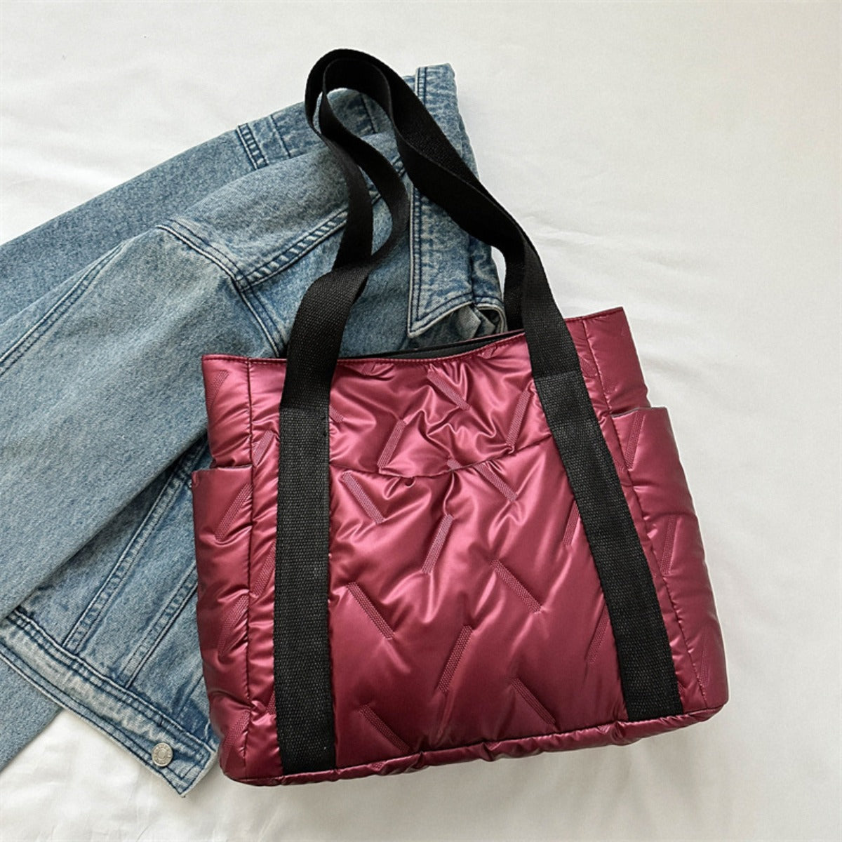 Polyester Tote Bag with Zipper