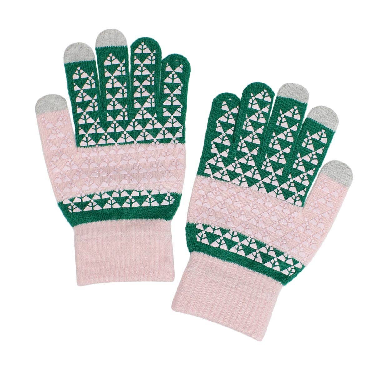 AKA Green Finger Touch and Grip Knit Winter Gloves