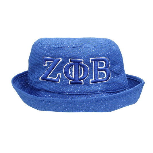 ZPB Sorority Bucket HatBlue Mesh Embroidered 