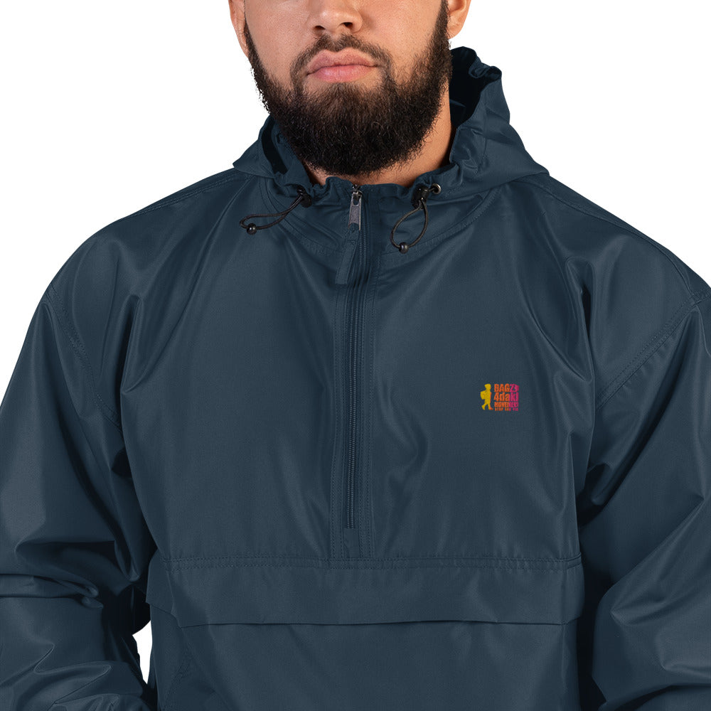 Embroidered Champion Packable Jacket Bagz4dakidz Movement Inc