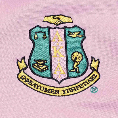 AKA Greek Apparel M Pink Zip Up Track Jacket