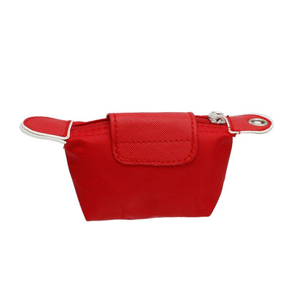 DST Sorority Red Nylon Wristlet Strap Mini Pouch