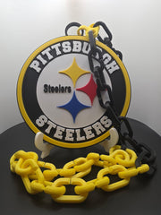 Pittsburgh Steelers 3-D Hype Chain Oversized bold, game day ready