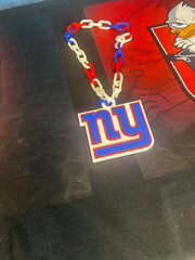 Go Big Blue: NY Giants 3-D Hype Chain – oversized, bold, game-day ready