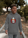kids fleece pullover hoodie Angry Duck Red