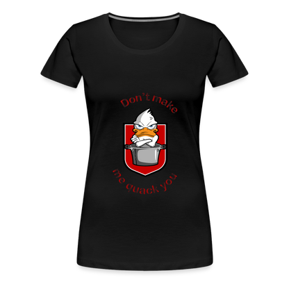 Women’s Premium T-Shirt Quack - black