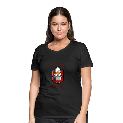 Women’s Premium T-Shirt Quack - black