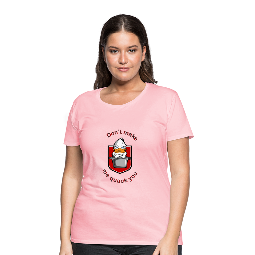 Women’s Premium T-Shirt Quack - pink