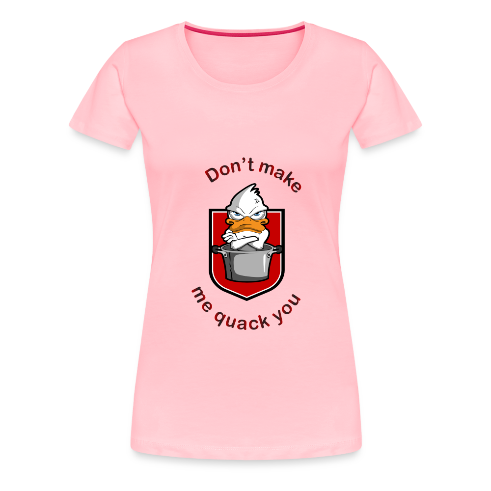 Women’s Premium T-Shirt Quack - pink