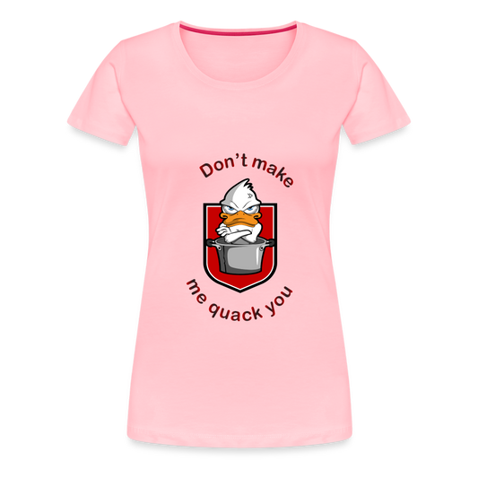 Women’s Premium T-Shirt Quack - pink