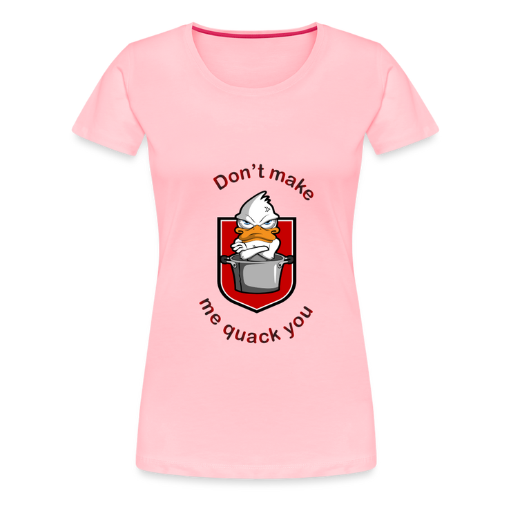 Women’s Premium T-Shirt Quack - pink