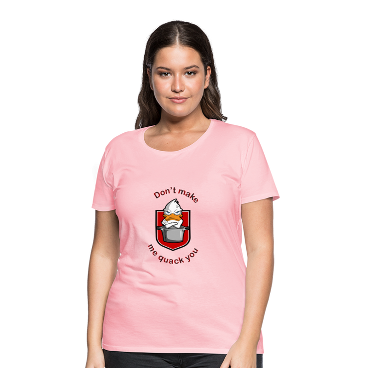 Women’s Premium T-Shirt Quack - pink