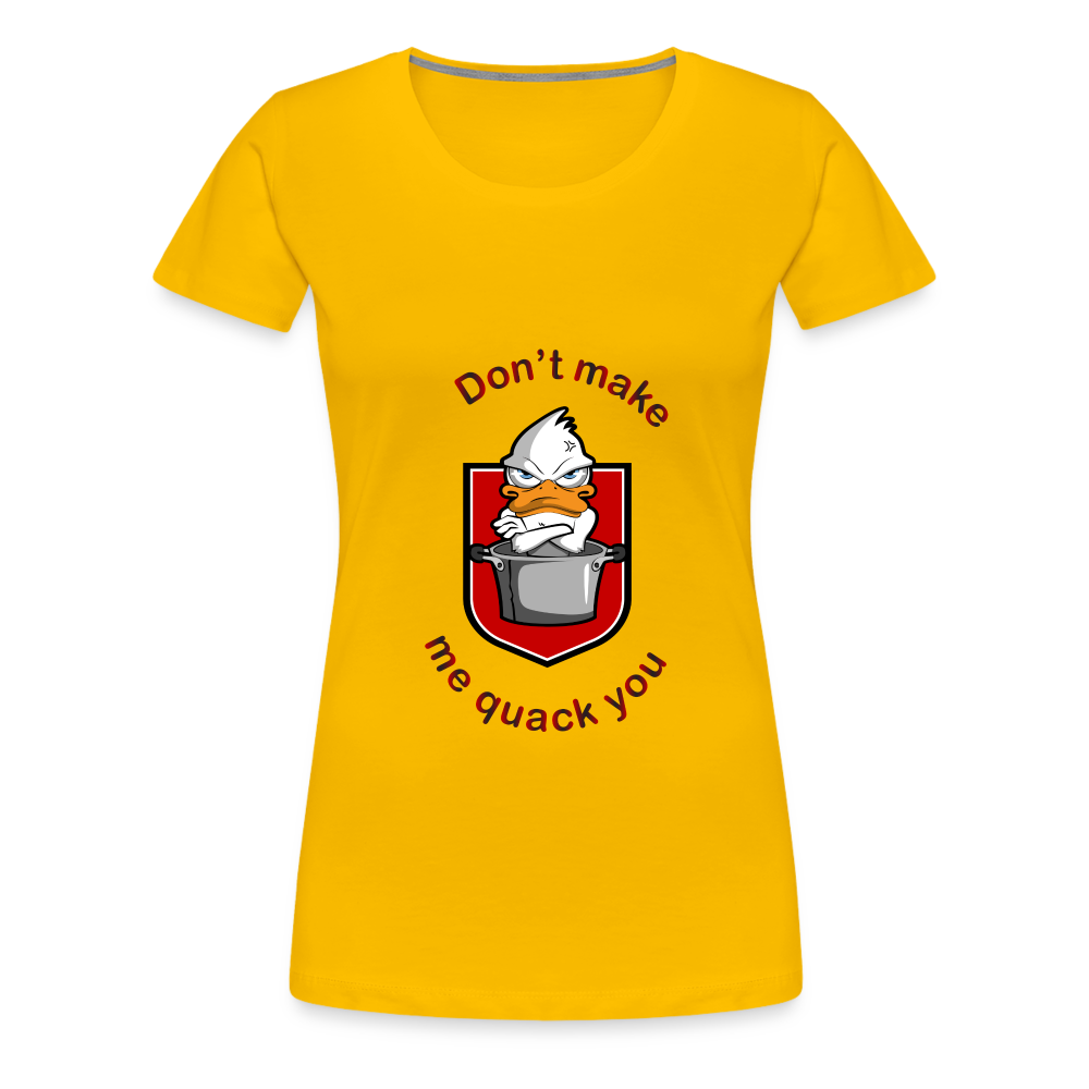 Women’s Premium T-Shirt Quack - sun yellow