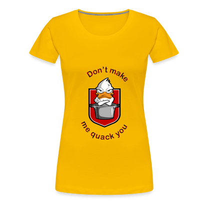 Women’s Premium T-Shirt Quack - sun yellow