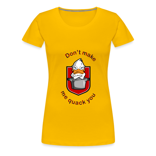 Women’s Premium T-Shirt Quack - sun yellow