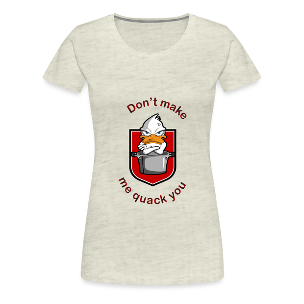 Women’s Premium T-Shirt Quack - heather oatmeal