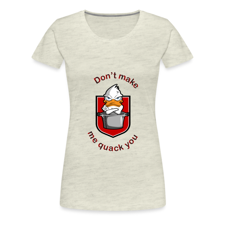 Women’s Premium T-Shirt Quack - heather oatmeal