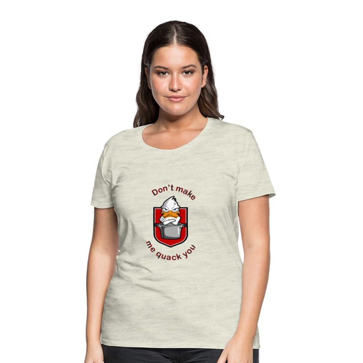 Women’s Premium T-Shirt Quack - heather oatmeal