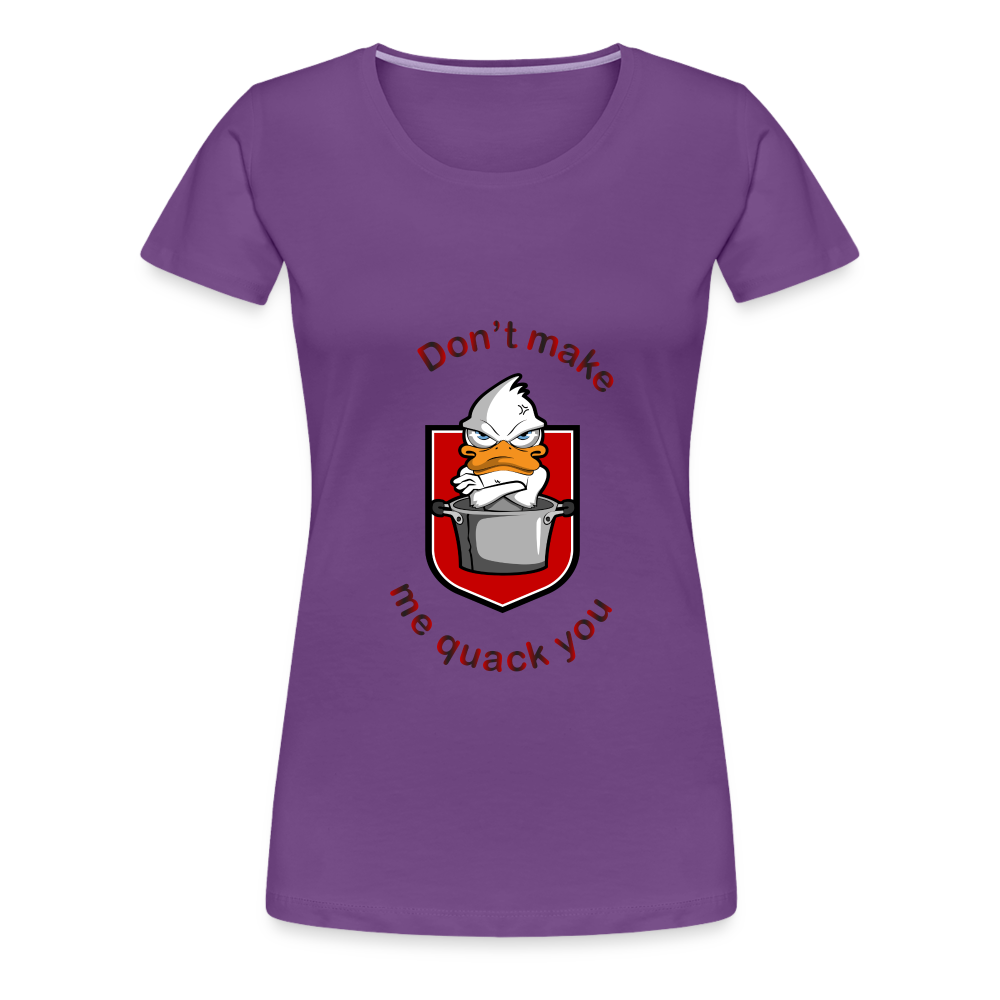 Women’s Premium T-Shirt Quack - purple