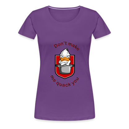 Women’s Premium T-Shirt Quack - purple