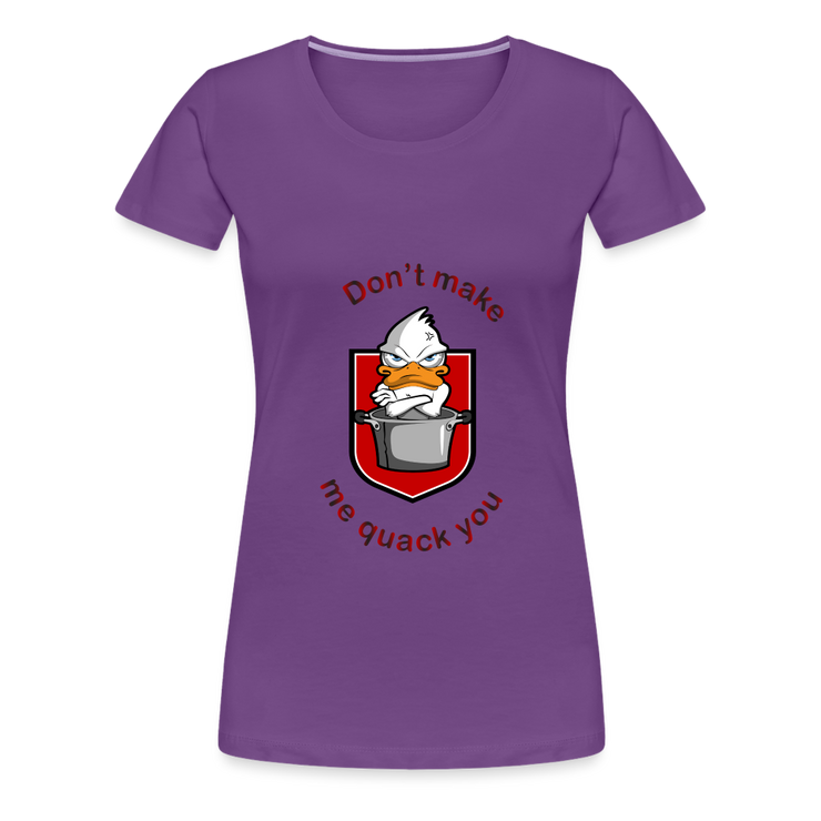 Women’s Premium T-Shirt Quack - purple