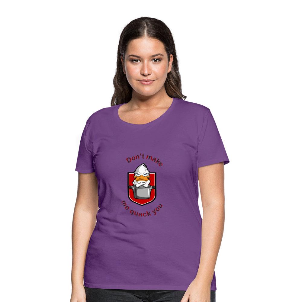 Women’s Premium T-Shirt Quack - purple