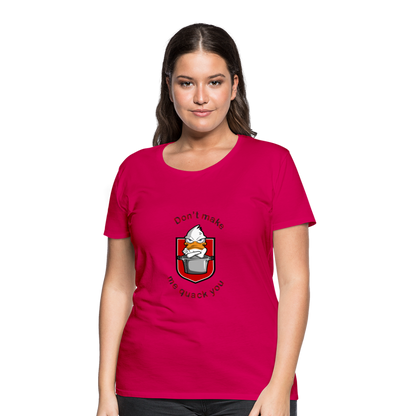 Women’s Premium T-Shirt Quack - dark pink