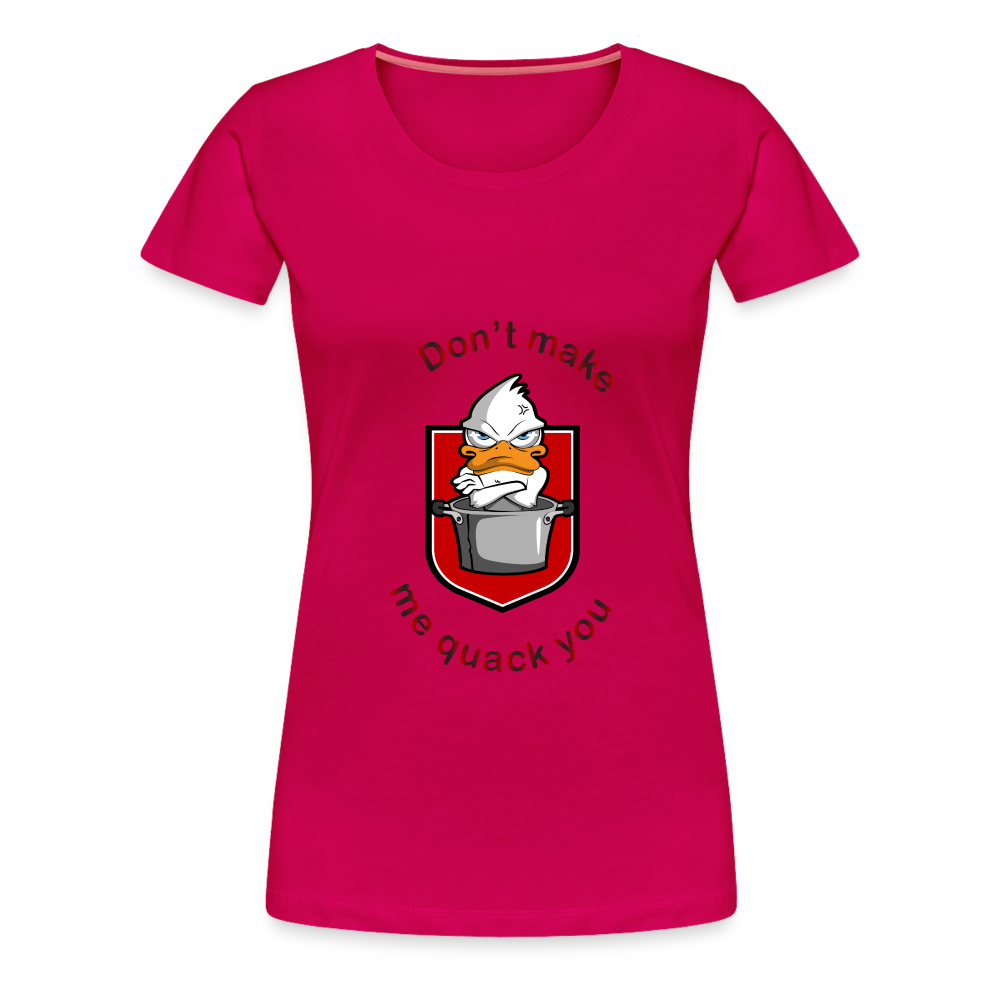 Women’s Premium T-Shirt Quack - dark pink