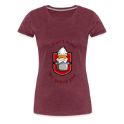 Women’s Premium T-Shirt Quack - heather burgundy