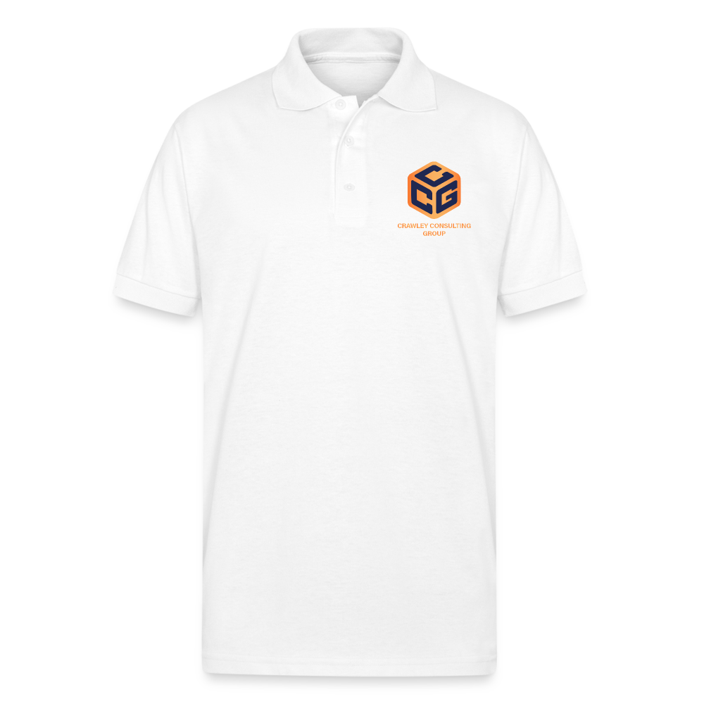 Gildan Men’s 50/50 Jersey Polo - white